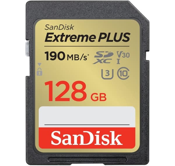 Sandisk minnekort SDXC 128GB Extreme Plus