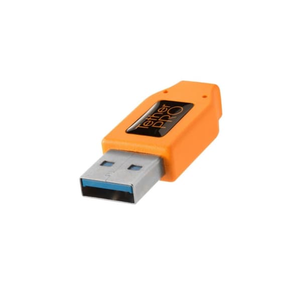 Tether Tools-kabel USB - USB-C 4,6m, oransje