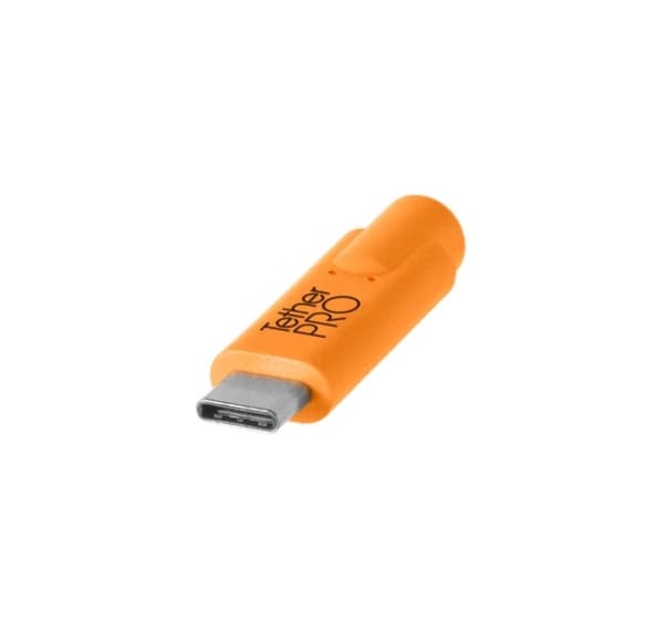 Tether Tools-kabel USB - USB-C 4,6m, oransje