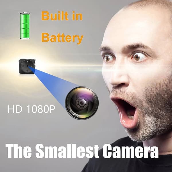 Mini 1080P Full HD DVR -minikamera Kannettava vakoojakamerakamera