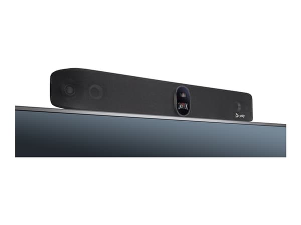 Poly Studio X70 - Alt-i-ett-videobar (Poly TC8-kontroller, videolinje) - Zoom Certified, Certified for Microsoft Teams, Google Meet Certified - svart