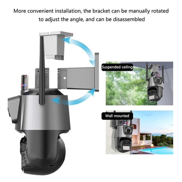 Utomhus Vattentät Intercom Monitor Ball Machine WiFi-kamera