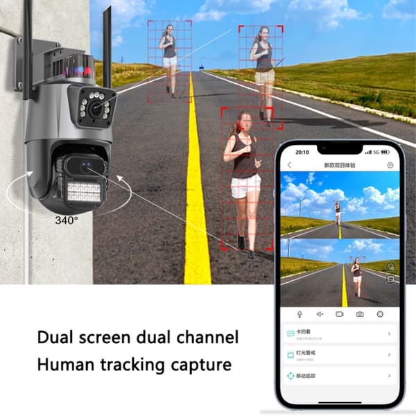 Utomhus Vattentät Intercom Monitor Ball Machine WiFi-kamera