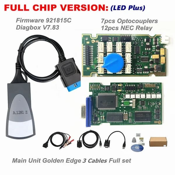 LEXIA Diagbox, täysi siru, V991 V968 V855 V783, FULL CHIP