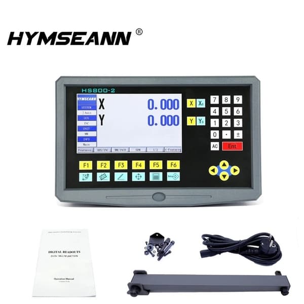 LCD DRO-kit, flerspråkigt, 2 axlar, HS800-2 LCD DRO