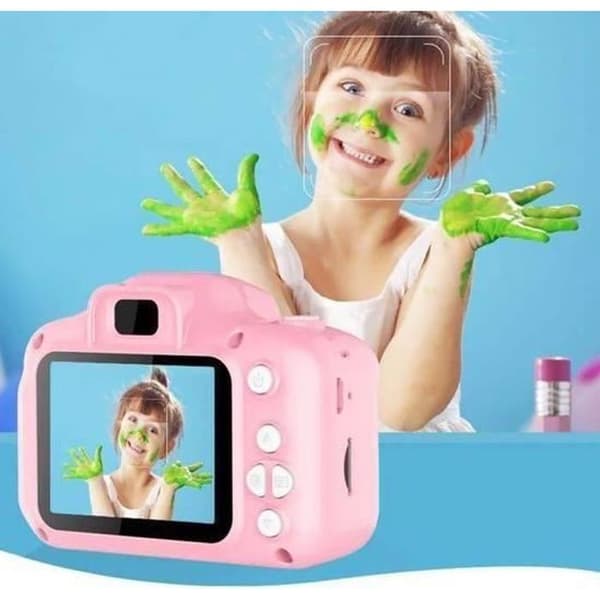 Digitalkamera för barn - LEMONBEST - Rosa barn mini - 800 pixlar - 8G