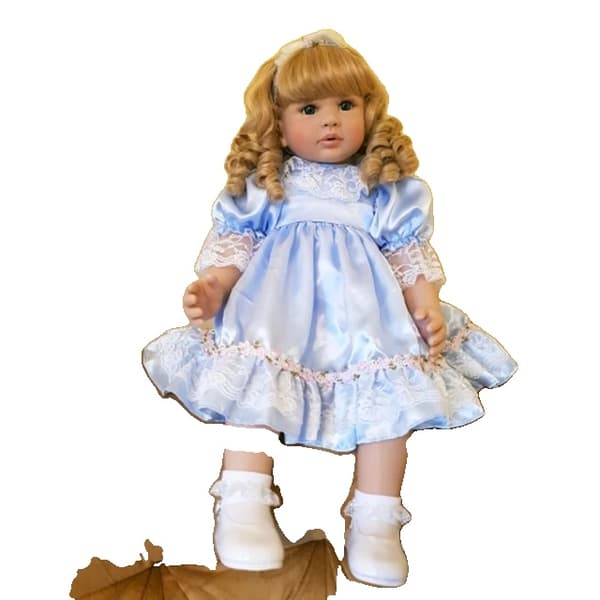 Genfødt Toddler Dukke, Blød Silikone, Livagtig, HZFLSH