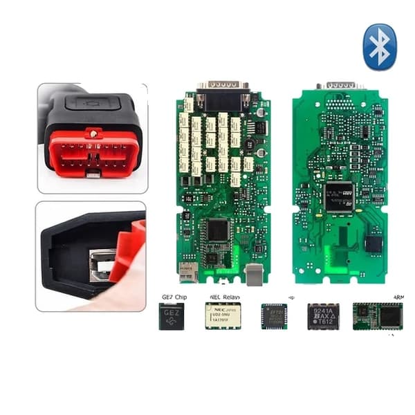 OBD2 Diagnostisk Værktøj, Bluetooth Forbindelse, NEC Relæ Teknologi, BT43 VD Shell