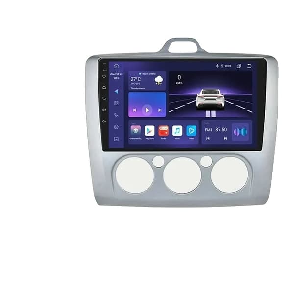 Bilradio, 4G-Lte-forbindelse, Android 12 Gps-navigation, S5 Sort
