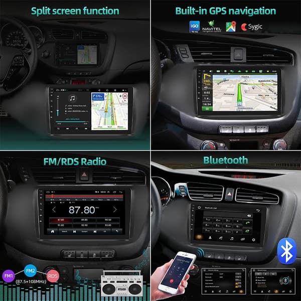 Carplay Android Autoradio, Carplay-kompatibilitet, GPS-navigation, T2 2 64G