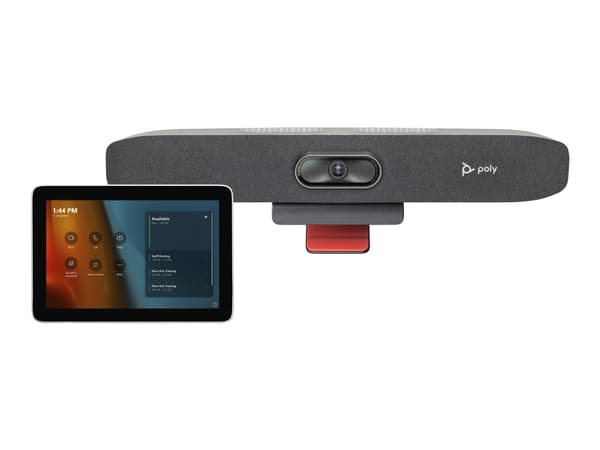 Poly Studio - For Microsoft Teams - Small Room Kit - videokonferansesett (Poly Studio R30 video bar, Poly GC8-berøringskontroller) - Certified for Mi