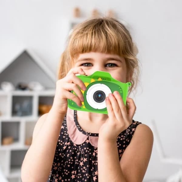 Småbarnskamera, dinosaurie digitalkamera för barn, 4800W 1080P HD Dual Camera, Videokamera[h1721]