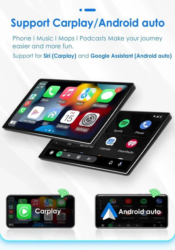 Bilradio, Android 12, Carplay, S4-4G 32G-8cores-4GA