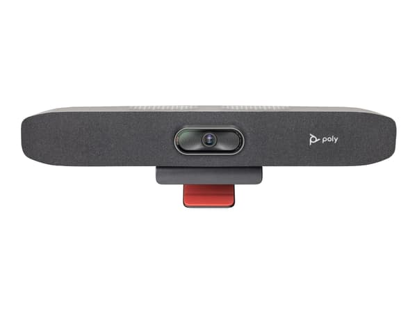 Poly Studio R30 - USB-videobar - Certified for Microsoft Teams, Zoom Certified, Google Meet Certified - sand - med HP USB-C Dock G5