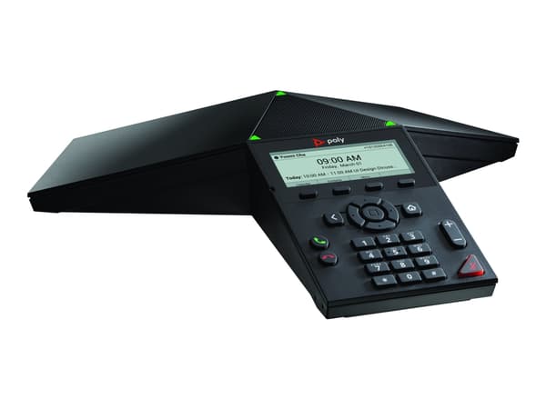 Poly Trio 8300 - VoIP-konferenstelefon - med Bluetooth interface med nummerpresentation/samtal väntar - IEEE 802.11a/b/g/n (Wi-Fi)/Bluetooth 5.0 - 3-
