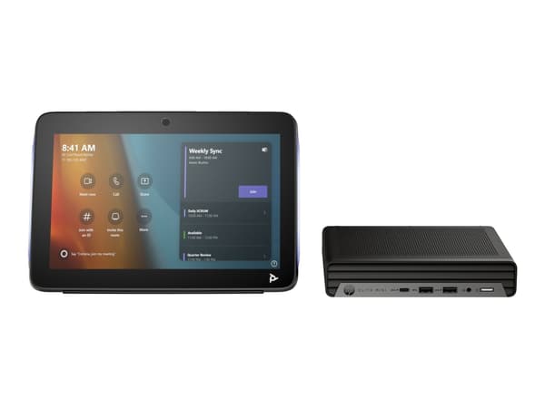Poly Studio - For Microsoft Teams - Base Kit G9 Plus - videokonferansesett (Poly TC10-berøringskontroller, HP Mini IP Conference PC)