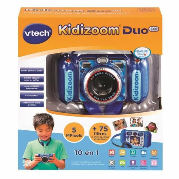 Digitalkamera för barn Vtech Duo DX bleu