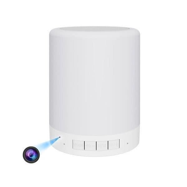 WIFI HD spionkamera med Bluetooth-högtalare och lampa