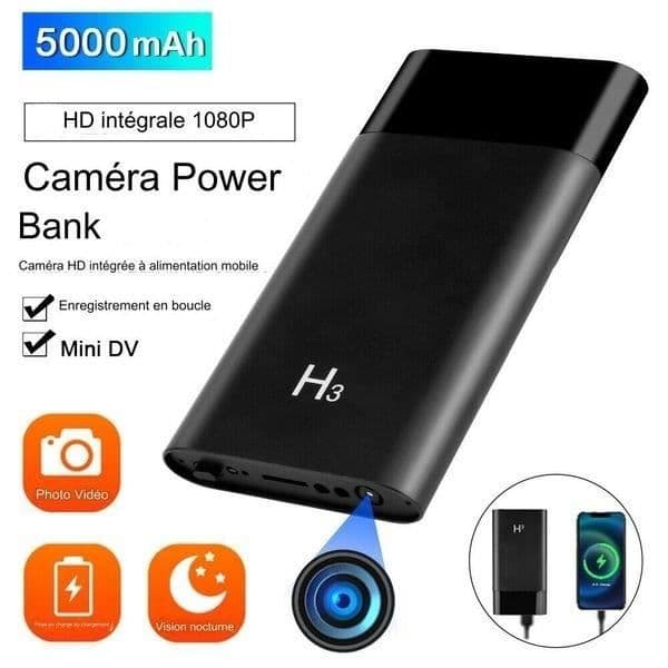 Batteri - Spionkamera - 5000mAh - HD 1080P - Nattvision - Rörelsedetektering