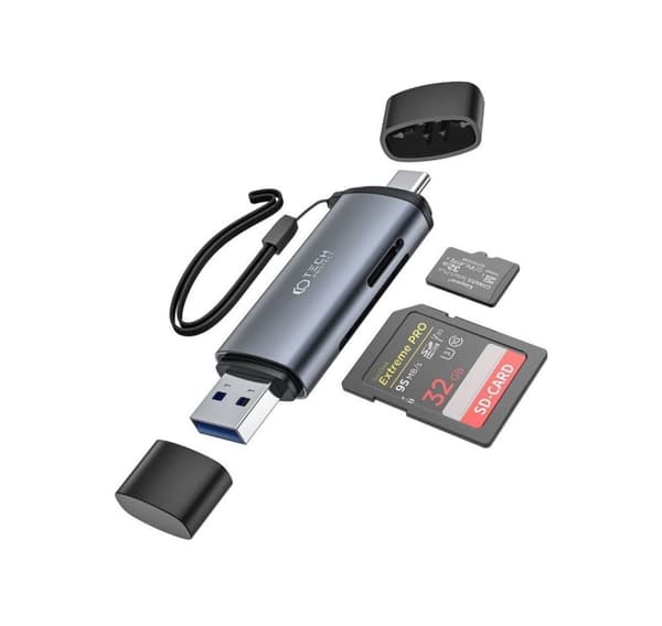 Tech-Protect kortlæser Ultraboost SD/microSD USB/USB-C