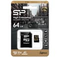 Miniatyrbillede 3 af 4: Silicon Power hukommelseskort microSDXC 64GB High Endurance + adapter