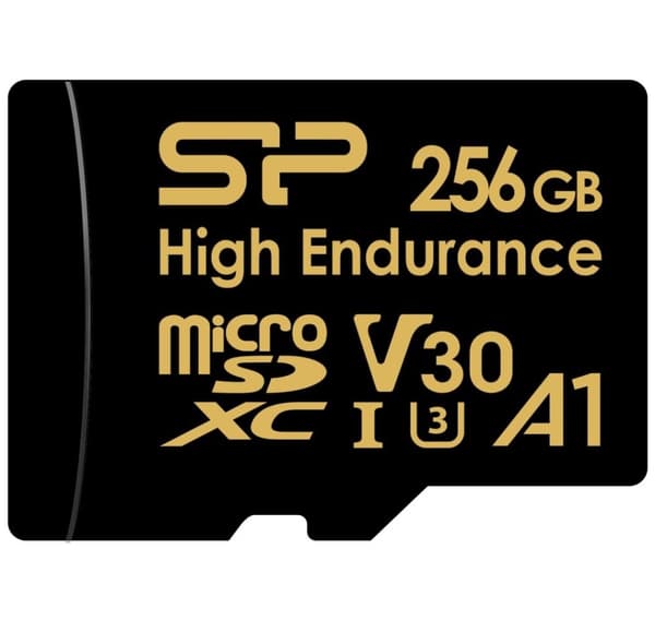 Silicon Power minnekort microSDXC 256GB High Endurance + adapter