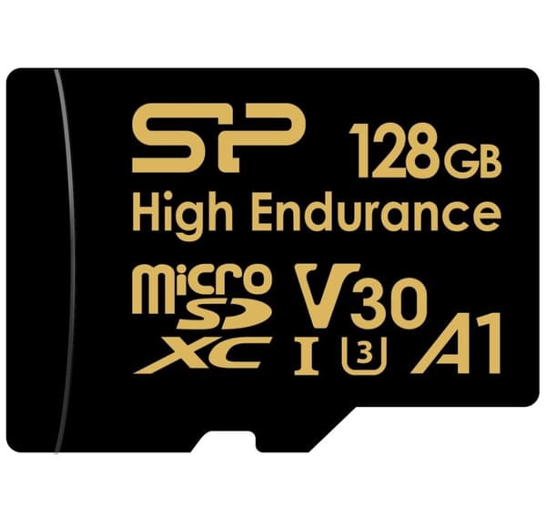Silicon Power hukommelseskort microSDXC 128GB High Endurance + adapter