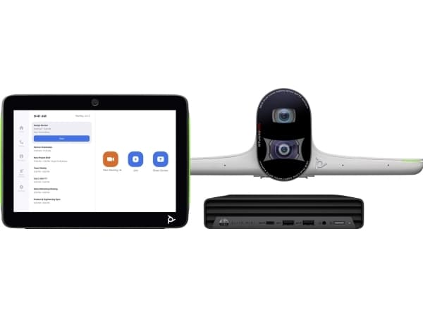 Poly Studio Large Room Bundle - For Zoom Rooms - videokonferansesett (Poly Studio E70-kamera, Poly TC10-berøringskontroller, HP Mini Conferencing PC)