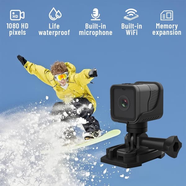 1080P HD vanntett utendørs sportssykkelkamera WiFi videoopptakerkamera