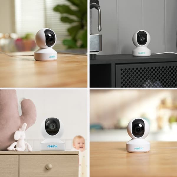 Reolink E Series E340 – 5 megapikselin Wi-Fi-sisäkamera, Pan & Kallistus, 3X optinen zoom, henkilön/lemmikkieläinten tunnistus, automaattinen seuranta