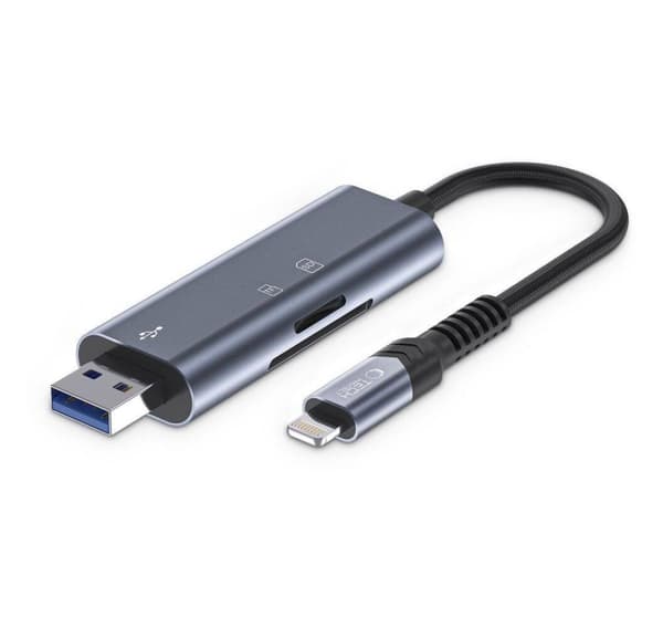 Tech-Protect kortleser Ultraboost SD/microSD Lightning/USB