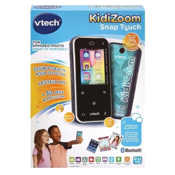 Barnkamera - VTECH - Kidizoom Snap Touch Blue - Dubbellins - 5 megapixlar