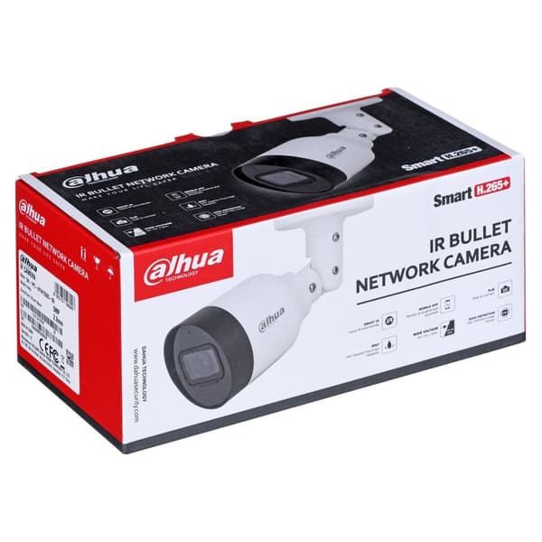 Dahua Technology IPC -HFW1530S-0280B-S6 turvakamera Bullet IP -turvakamera sisä- ja ulkokäyttöön 2880 x 1620 pikseliä Katto/seinä