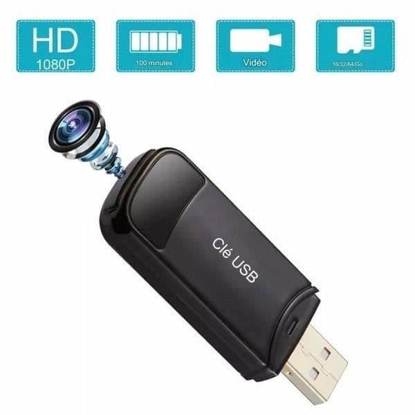 USB-minne - Spionkamera - 32 GB - HD 1080P - Autonomi 2h - USB 2.0