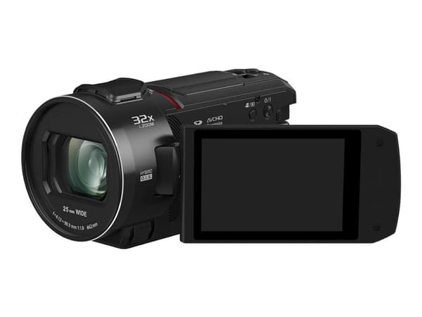 Panasonic HC-VX3E-K, 8.57 MP, MOS BSI, 25.4 / 2.5 mm (1 / 2.5"), 4K Ultra HD, 7.62 cm (3"), LCD