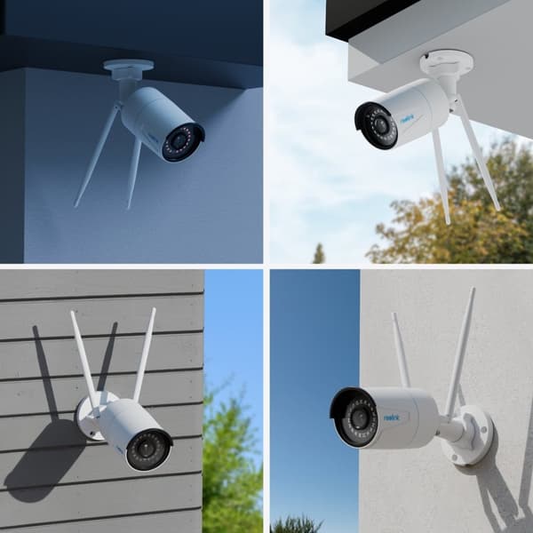 Reolink W320 - 5MP udendørs sikkerhedskamera, 2.4/5 GHz Wi-Fi, person-/køretøjs-/dyredetektion, 100 fods nattesyn