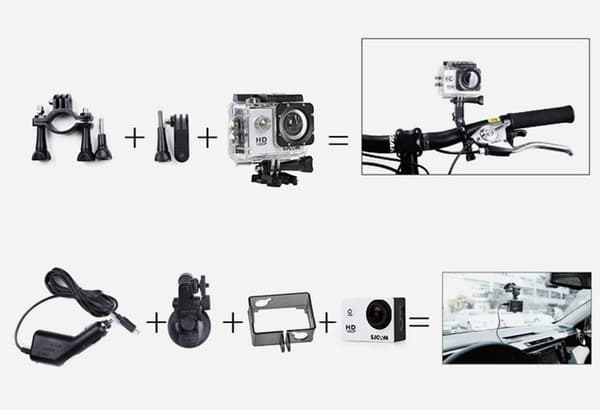 SJ4000 SJCAM WiFi 4k/30FPS urheilukamera