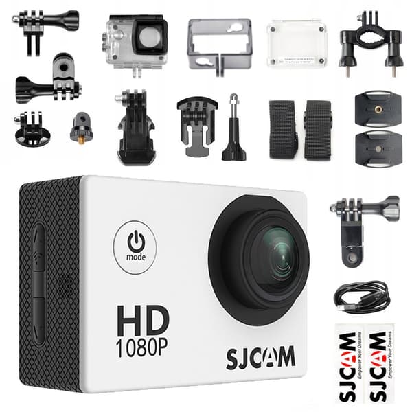 SJCAM SJ4000 URHEILUKAMERA valkoinen FULLHD MENU PL ORG