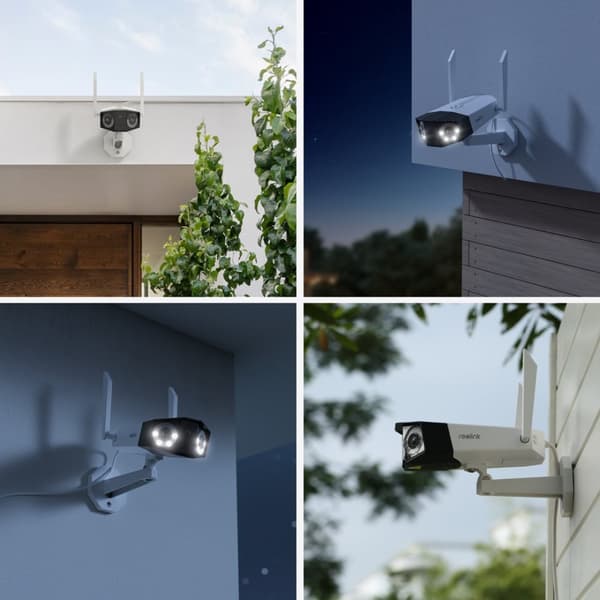 Reolink Duo Series W730 - 4K udendørs Wi-Fi-kamera, dobbeltobjektiv, 180° panoramaudsigt, person-/køretøjs-/dyreregistrering