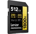 Miniatyrbild 2 av 5: Lexar minneskort SDXC 512GB Professional 1800x UHS-II U3 V60