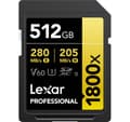 Miniatyrbild 1 av 5: Lexar minneskort SDXC 512GB Professional 1800x UHS-II U3 V60