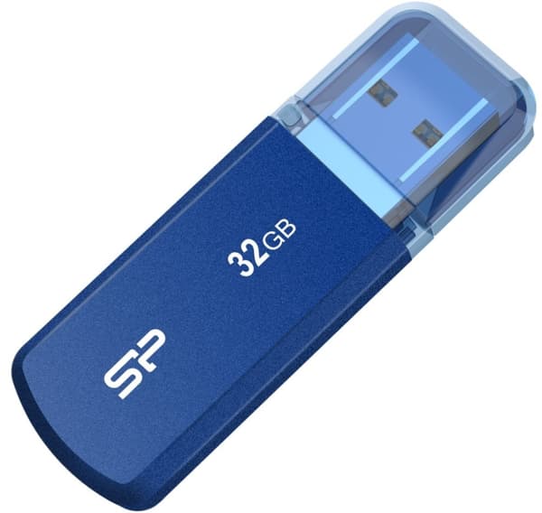 Flash-stasjon 32GB Helios 202, blå, Silicon Power