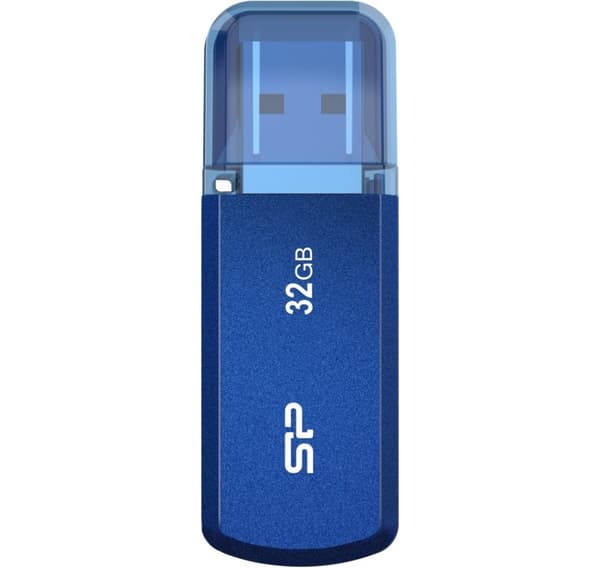 Flash-stasjon 32GB Helios 202, blå, Silicon Power Blå