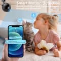 Miniatyrbild 6 av 11: Intelligent WiFi-kamera Uppspelning i realtid Panoramautsikt Övervakningskamera