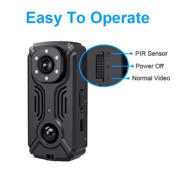 MD37 Videoopptaker 2K Sport Camera Sykkel med IR-CUT AP Hotspot