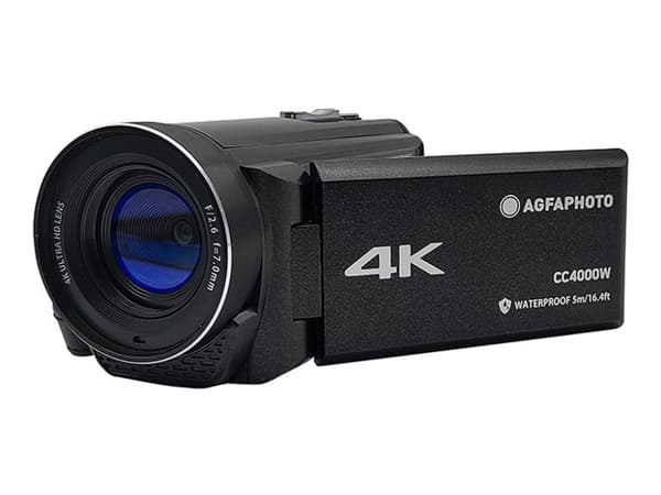 AgfaPhoto Realimove CC4000W - Videoopptaker - 4K - 24.0 MP - flashkort - under vannet inntil 5 m - svart