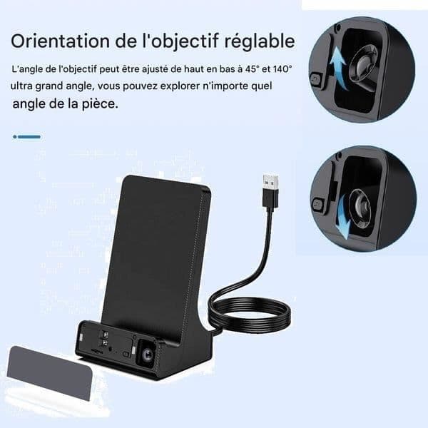 Laddstation - Spionkamera - 2K - Wifi - Nattseende - Induktionsladdning