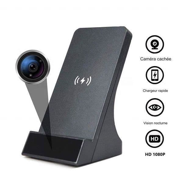 Laddstation - Ej specificerad - Spionkamera 2K - Wifi - Nattvision - 120° vinkel