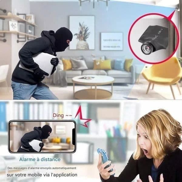 Mini spionkamera - Ej specificerad - HD 1080P - WiFi - Rörelsedetektor - 120° synvinkel