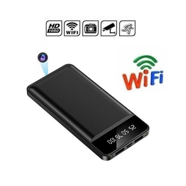 Powerbank - Ej specificerad - 10 000 mAh - Wifi spionkamera - 1080P HD - 32 GB minne